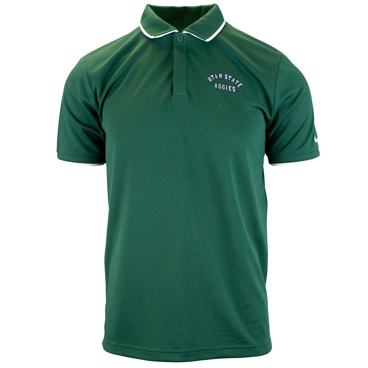 Utah state aggies nike embroidered polo green